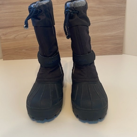 LL Bean Kids Snow Boots Size 13 Navy/black/gray - Picture 3 of 7